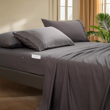 Deep Pocket Sheet Set - 4 Piece QueenSize Bed Sheets - Breathable & Cooling - Hotel Luxury-Easy Care Moisture
