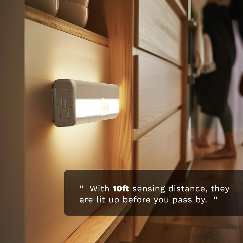 6 Pack Battery Powered Motion Sensor Lights Indoor, Closet Lights