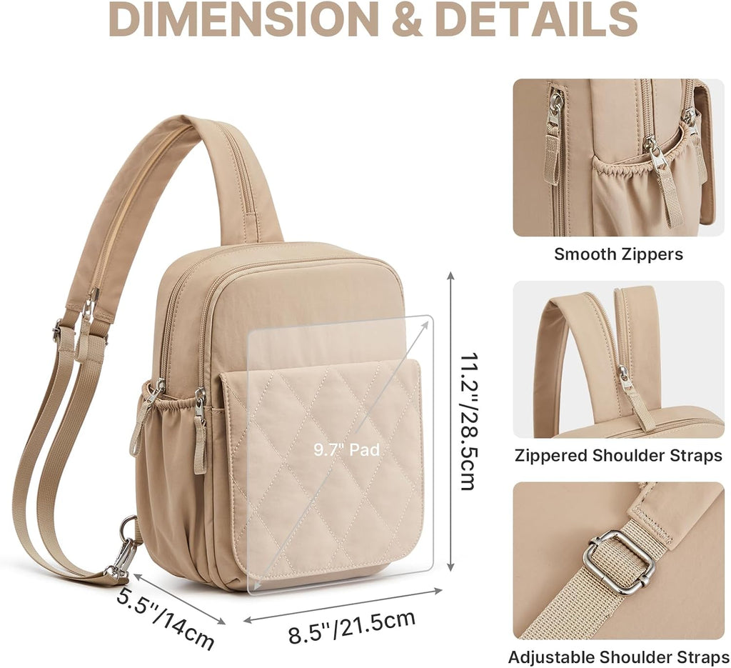 Small Diaper Bag Backpack for Women, Mini Crossbody Diaper Bag Purse