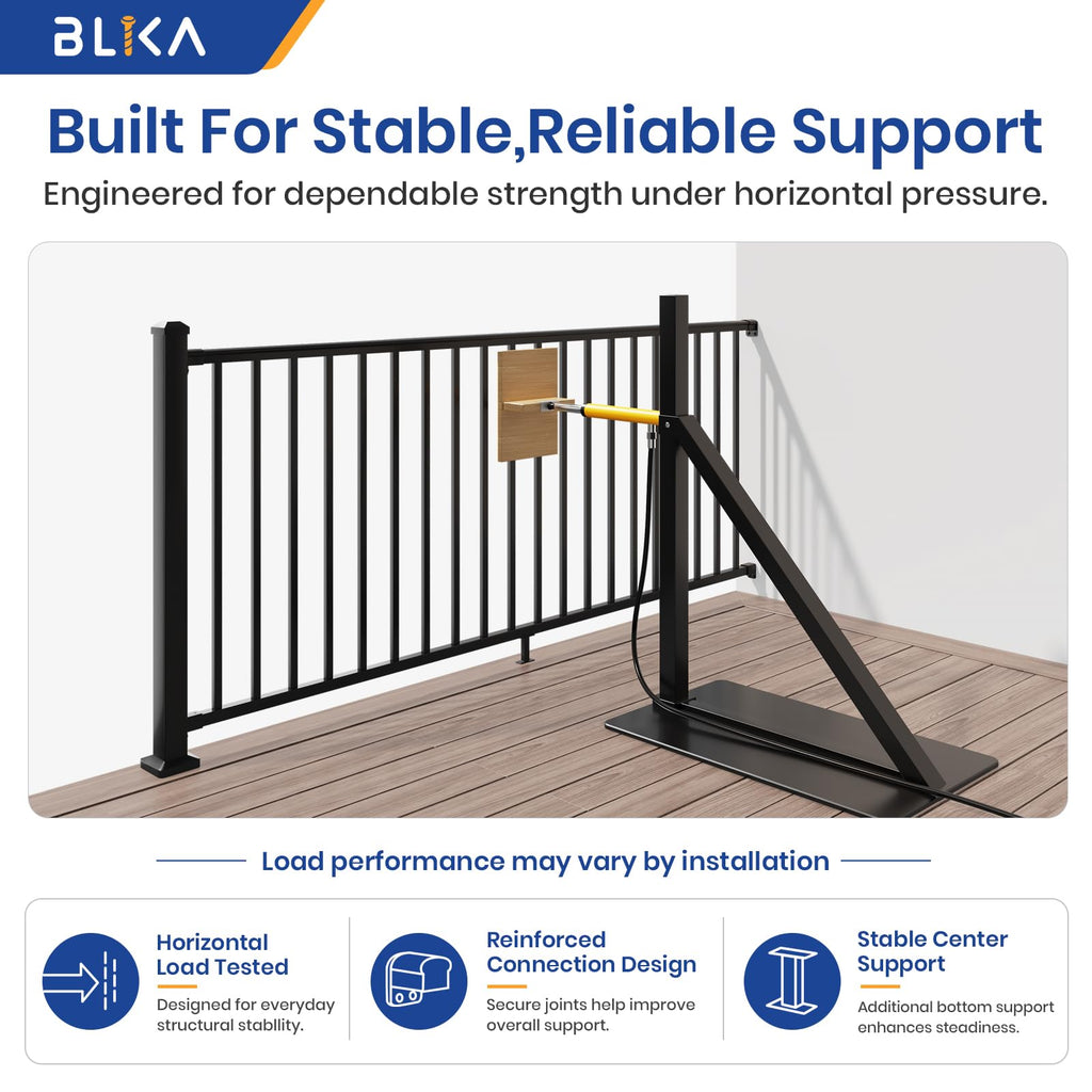 42 in H. x 4 ft W. Aluminum Deck Railing Kit with 45 in Post