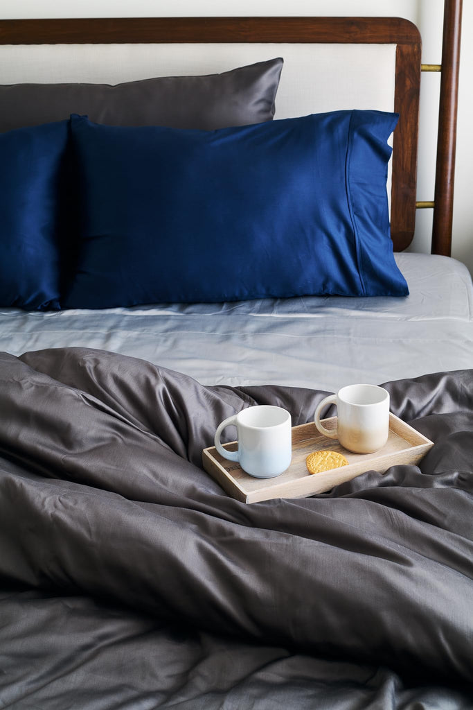 Certified 100% Tencel Eucalyptus California King Lyocell Sheets|4 Piece Set|Sateen Weave|True Carbon Zero|Gentle to