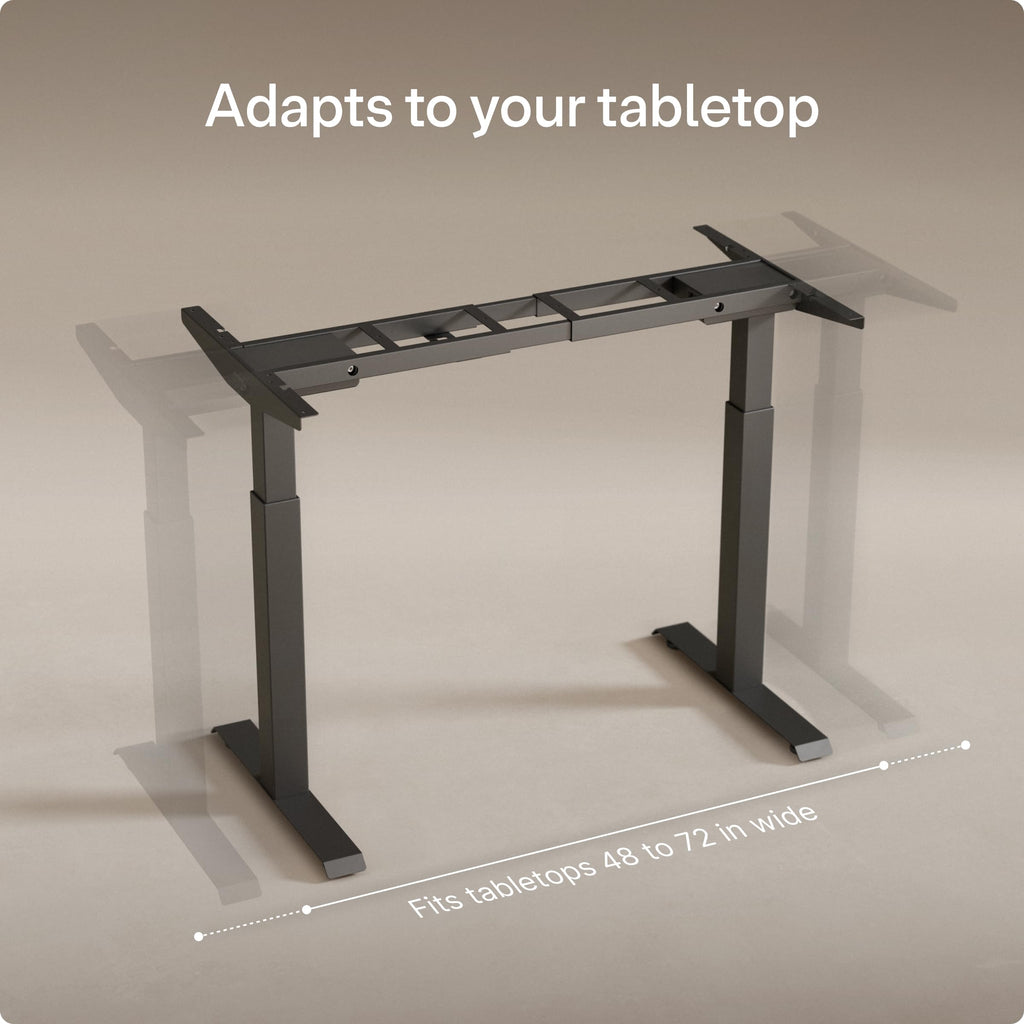 Height Adjustable Standing Desk Frame - Ergonomic Sit Stand Desk Frame, Electric Dual Motor, USB & USB-C Charging