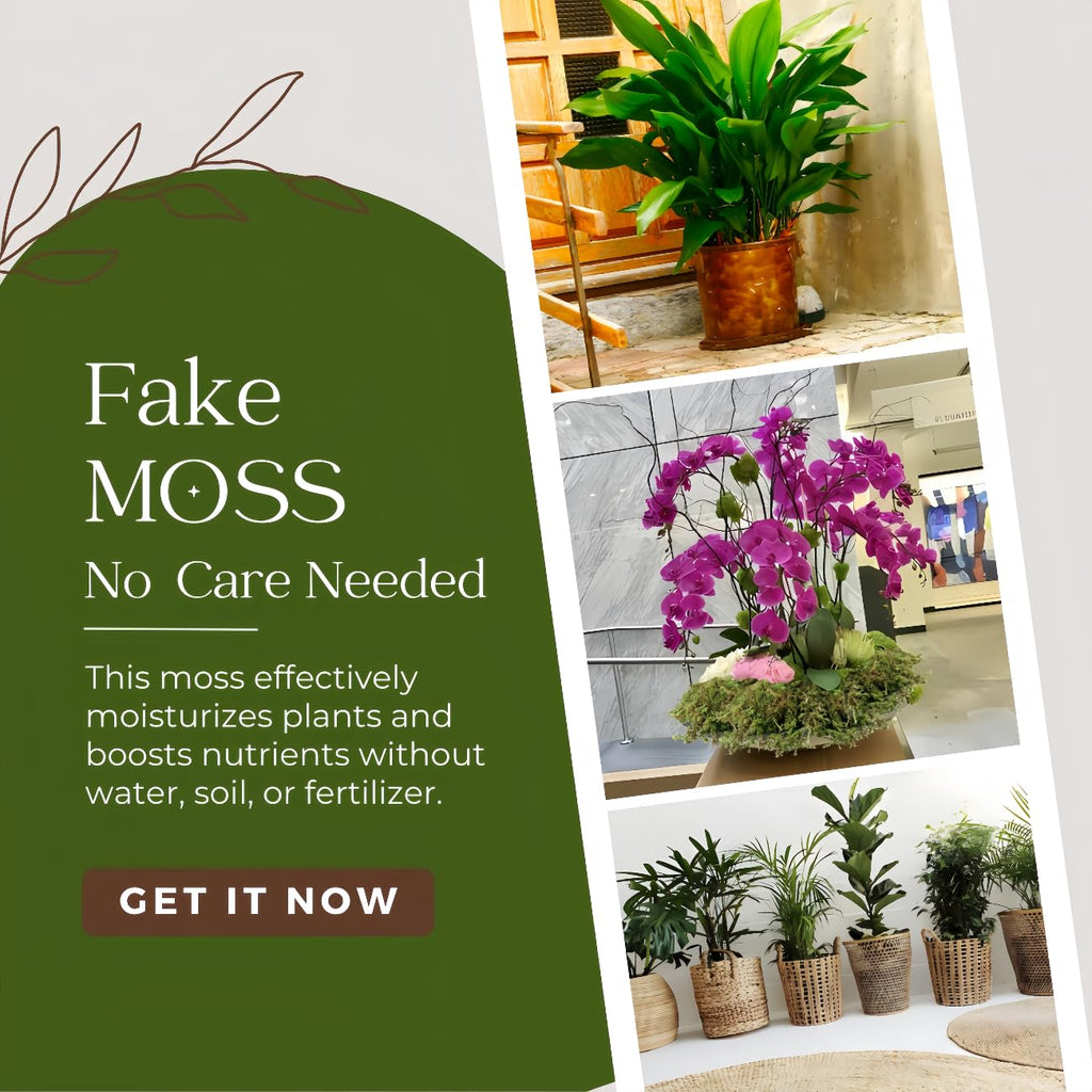 19 OZ Fake Moss for Potted Plants Indoor, Artificial Moss for DIY Crafts, Faux Decroative Moss for Fake Plants Home &