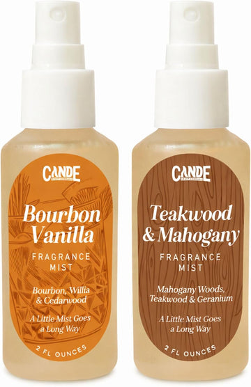 Scented Room Spray, Body & Linen Spray Set - 2 oz Fragrance Mists - Home Air Freshener, Fabric & - Set of 2