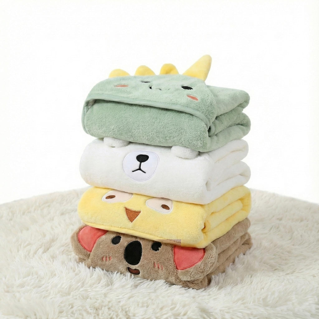 Hooded Baby Towel - 4 Pack Premium Soft Bath Towel for Baby, Newborn,Infant - Ultra Absorbent,Natural Baby Stuff