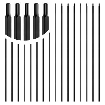 16 Pcs Wrought Iron Balusters for Staircase, 1/2" x 44" Hollow Straight Iron Spindles Deck Balusters, Deck Railing