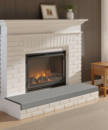 Fireplace Baby Proofing 80'', Soft Seat Hearth Cushion for Baby Proof, Grey