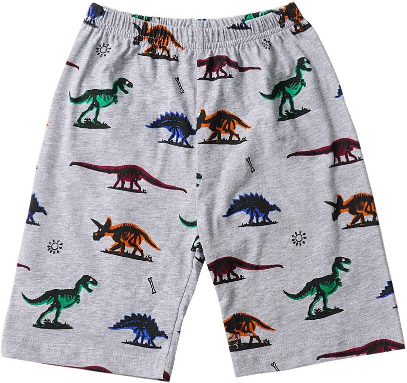 Hand Toddler Boys Pajamas Cotton Summer Pjs for Boy Jammies Dinosaur Train Sleepwear Short Sets