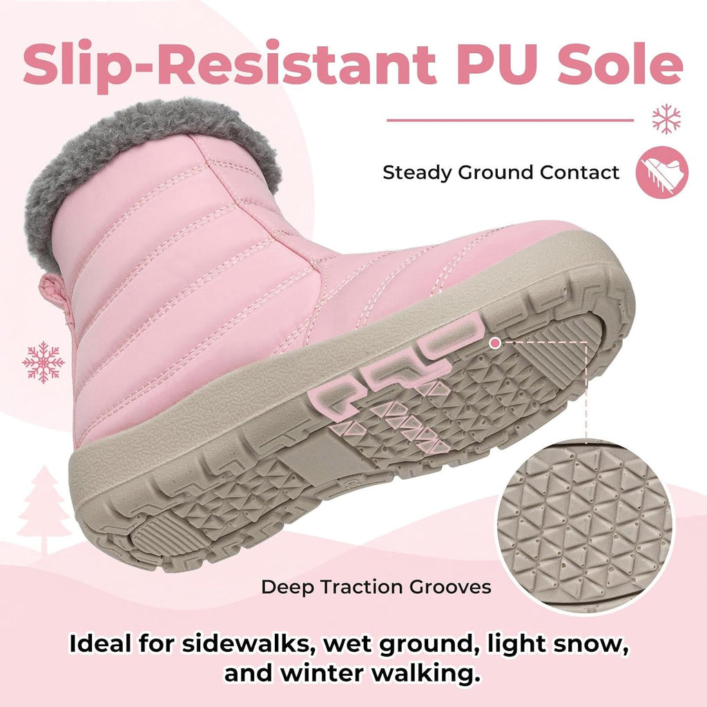 Kids Snow Boots Winter Boys Girls for Toddler Little Kid Big Kid