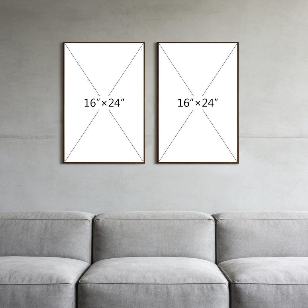 Black and White Geometric 3D Wall Art Set of 2, 16 x 24 in Each