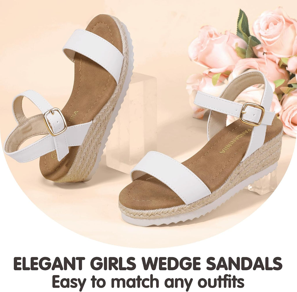 Girls Sandals Wedge Platform Heels Dress Shoes