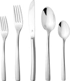 30-Piece Flatware Set For 6, Modern Sleek Design Silverware Set, 18 10 Stainless Steel Utensils