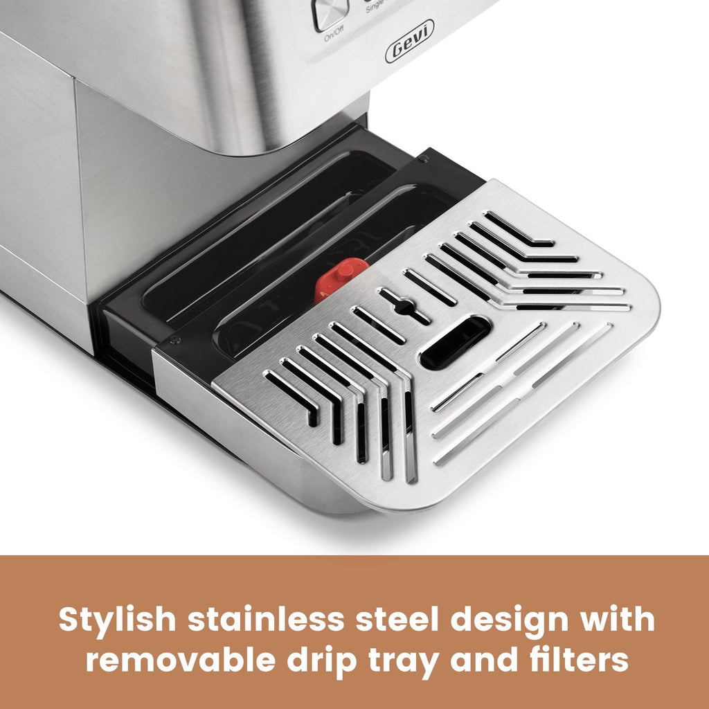 20 Bar Espresso Machine, Programmable Coffee Maker with Milk Frother
