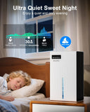 Dehumidifier for Home, 95 OZ Water Tank, (1000 sq.ft) Dehumidifiers for Bathroom Bedroom Basement RV with Drain Hose