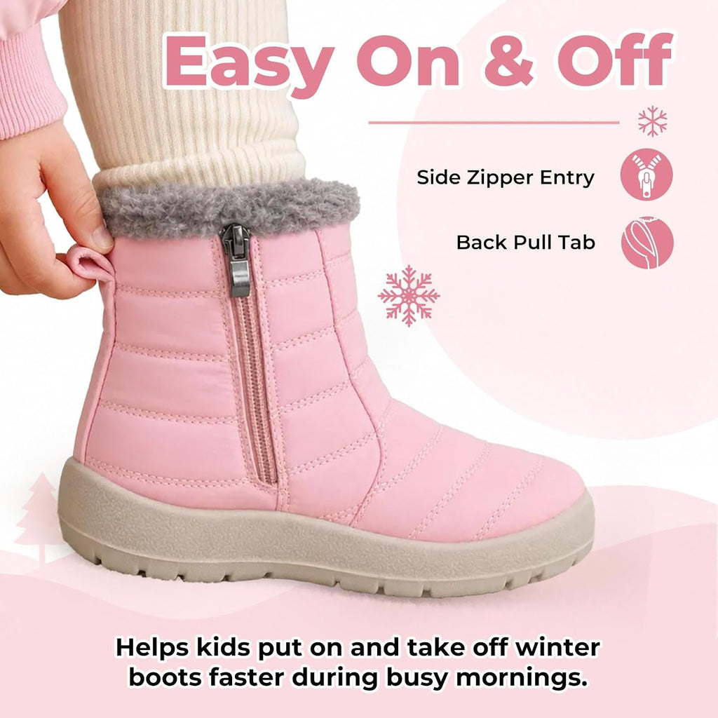 Kids Snow Boots Winter Boys Girls for Toddler Little Kid Big Kid