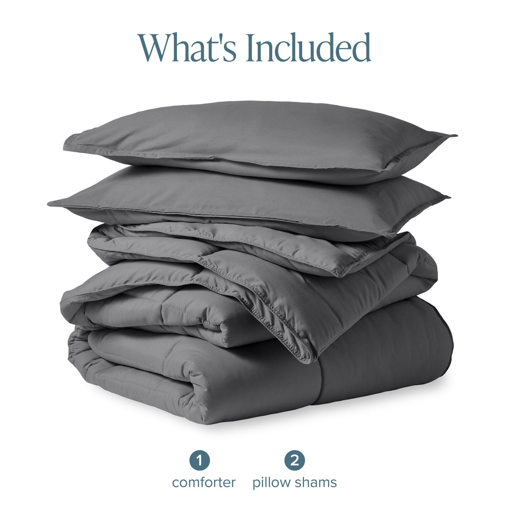 Comforter Set - 1800 Ultra Soft (Grey)