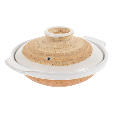 Casserole Clay Pot Japanese Sumi Kannyu Donabe Ceramic Hot Pot with Lid for Bibimbap Soup 18cm