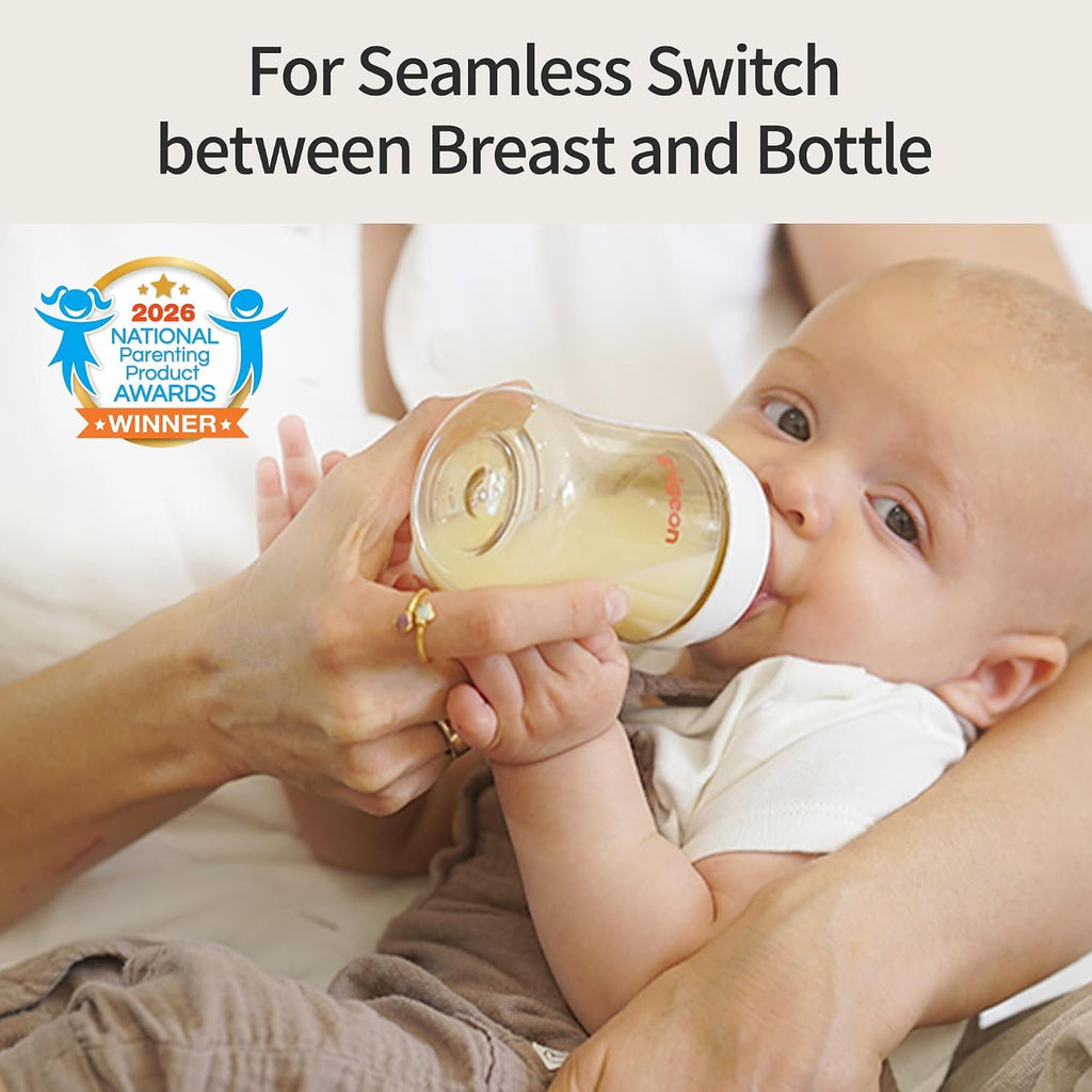 Wide Neck Anti-Colic Nursing Baby Bottle, 5 oz, 1-Pack