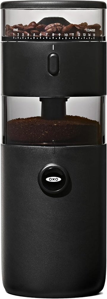 Brew Compact Conical Burr Electric Coffee Bean Grinder - 50g Capacity | Countertop Coffee Grinder, Consistent Grind