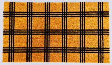 17" x 30" Coir Doormat - Triple Stripe Grid