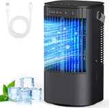 Portable Air Conditioners, 4-in-1 Mini Small Air Conditioner Evaporative Air Cooler Fan with 1000ml Water Tank