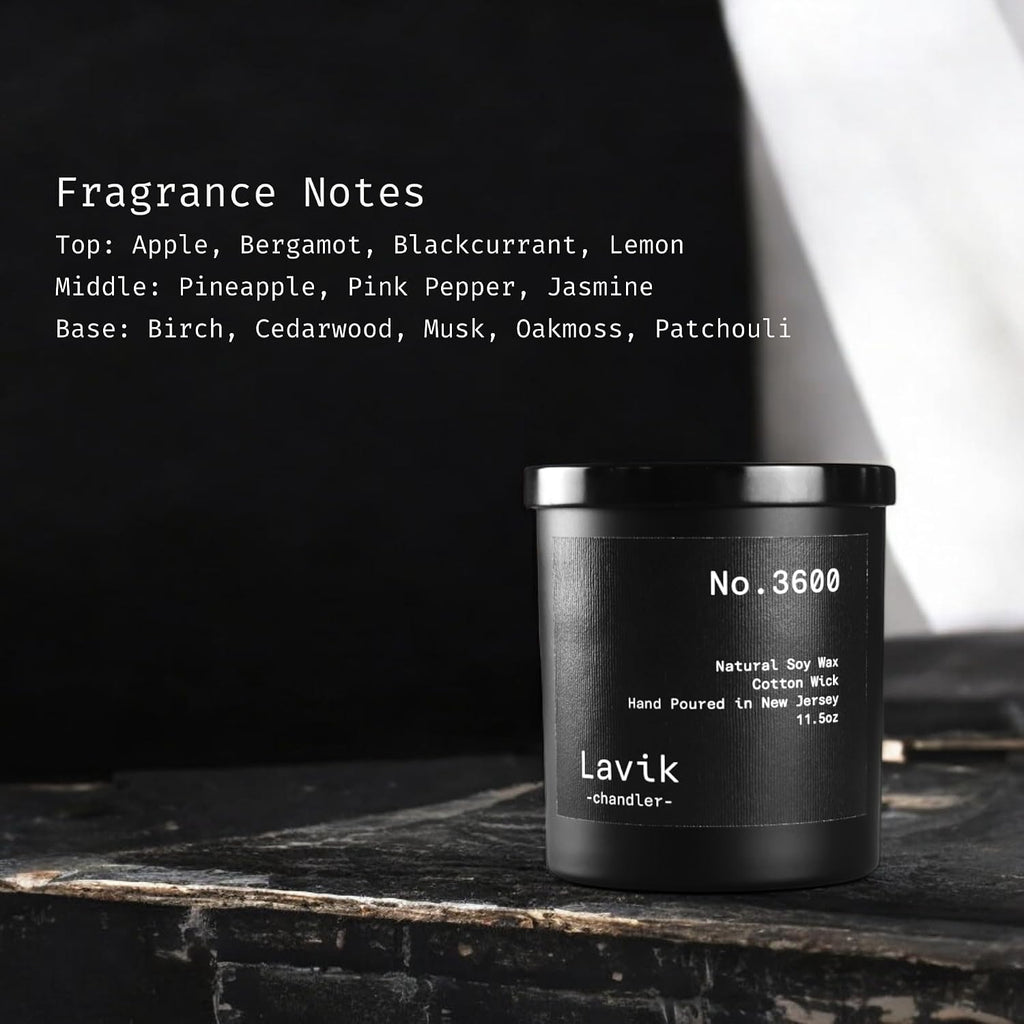 Luxury 11.50oz Scented Candle with grounding Base Notes of Birch, Cedarwood, Musk, Oakmoss, and Patchouli. Natural - Set of 115