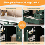 30" Bathroom Vanity with Sink, Modern Bathroom Storage Cabinet with 3 Drawers & 1 Door, Freestanding Bathroom Vanities