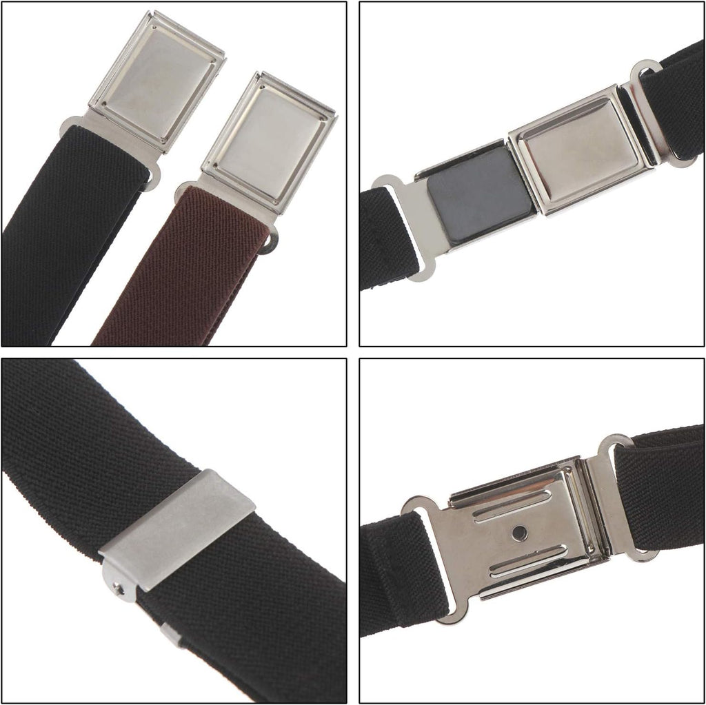 5 Pieces Kids Magnetic Belt Adjustable Fashion Belt with Magnetic Buckle for Boys and Gilrs