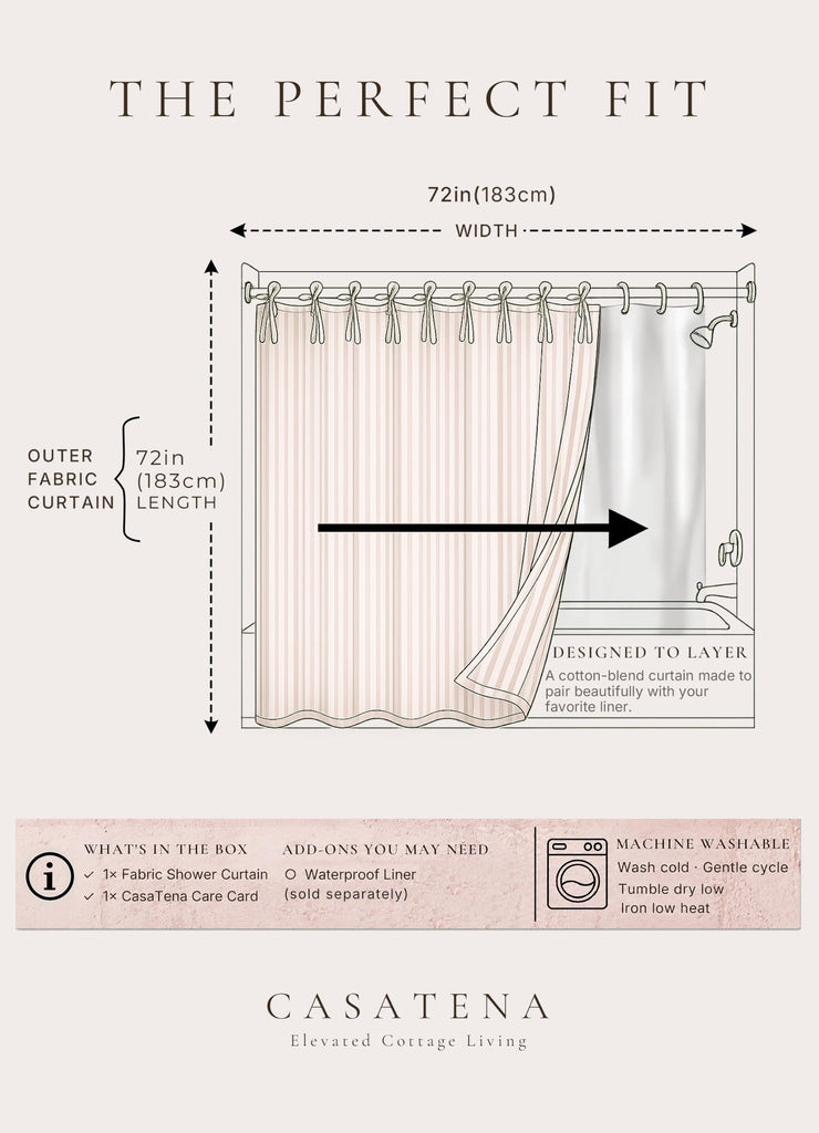 Pink Striped Cotton Blend 72X72 Inches Machine Wash