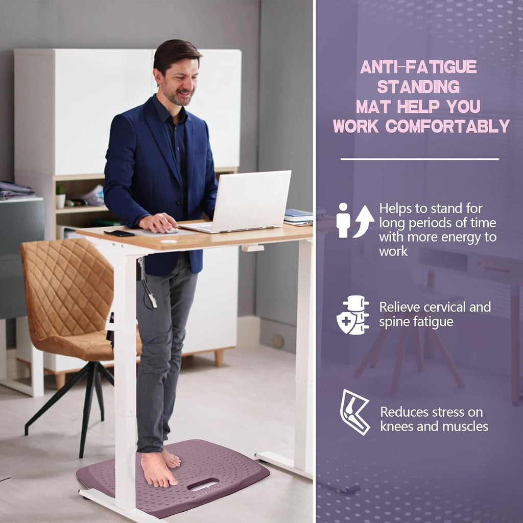3/4 inch Thick Premium Anti Fatigue Mat with Massage Points, Ideal Standing Pad , Perfect Standing Desk Mat with