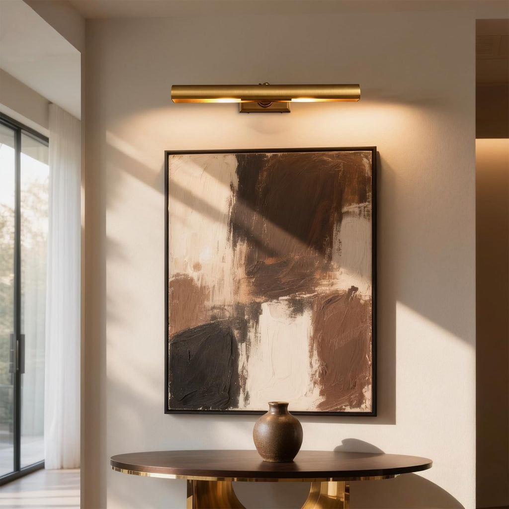 18 inch Brass Picture Light Hardwired Picture Light Library Light