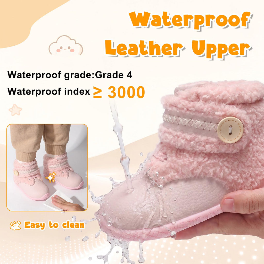 Infant Winter Booties Soft Sole Anti-Slip Baby Boots Crib Shoes