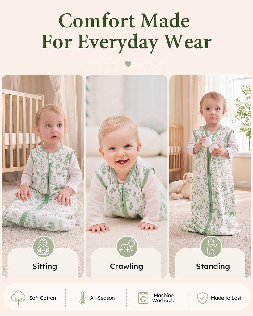Baby Sleep Sack 0.5TOG 100% Organic Cotton Way Zipper