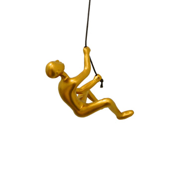 Decor with 30" Leather Rope | Polyresin Statues and Sculptures with Hanging Hardware Included for Modern Wall Decor