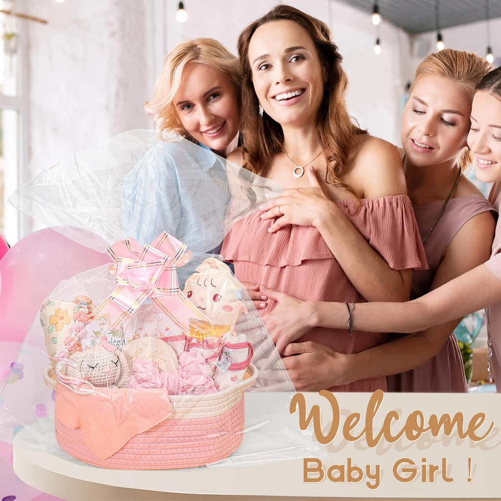 Baby Girl Gifts,Baby Shower Gift Baskets for Girls,Gender Reveal Gifts,Unique Baby Girl Newborn Essentials