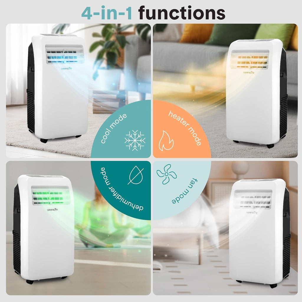 Portable Air Conditioner with Heat & Built-in Dehumidifier 10,000 BTU