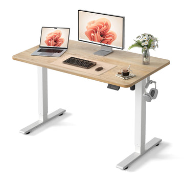 48" Electric Standing Desk Height Adjustable Desk, Maple