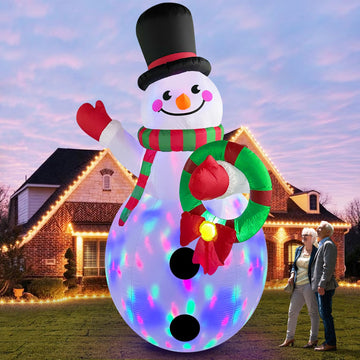 12 FT Giant Inflatable Snowman Christmas Outdoor Decorations