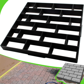 Plus Size 19.7"x19.7"x1.7" Concrete Molds Walk Maker Reusable Path Brickform Stepping Stone Paver Lawn Patio Yard
