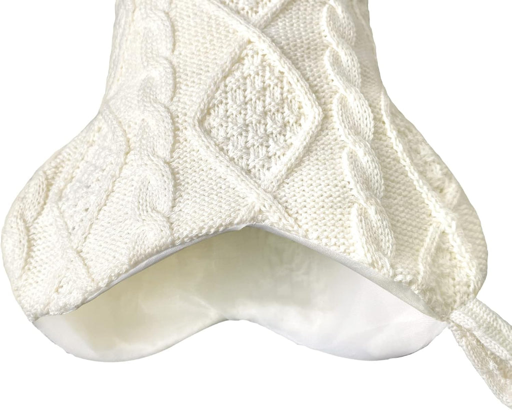 Dog , Knit White for Dogs, Bone Shape Dog Stocking Christmas Large Pet Stockings Hanging Dog for Dogs Cats Pets
