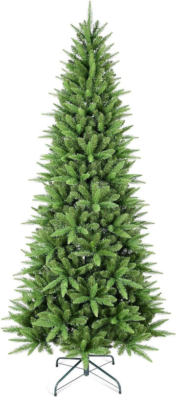 Artificial Pencil Christmas Tree Hinged Realistic Slim Xmas Tree
