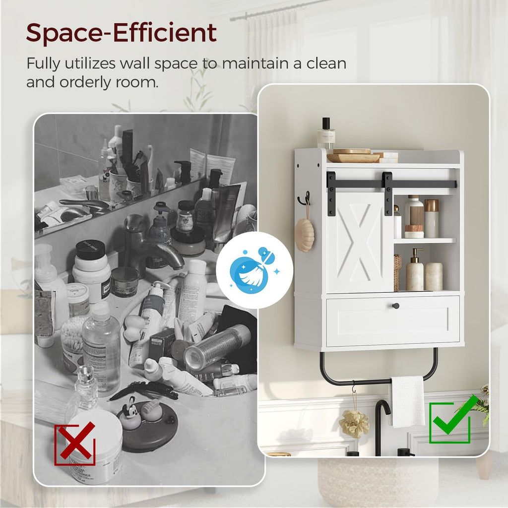 Bathroom Wall Cabinet, Farmhouse Medicine Cabinets, Sliding Door