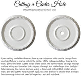 In. x 20 in. x 1-1/2 in. Floral Polyurethane Oval Ceiling Medallion