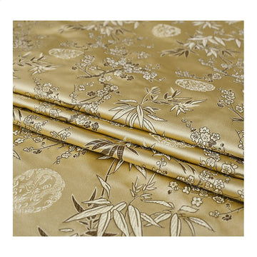 Brocade Fabric Cheongsam and Kimono Material Satin Fabric for Sewing DIY 75Cmx50cm, L