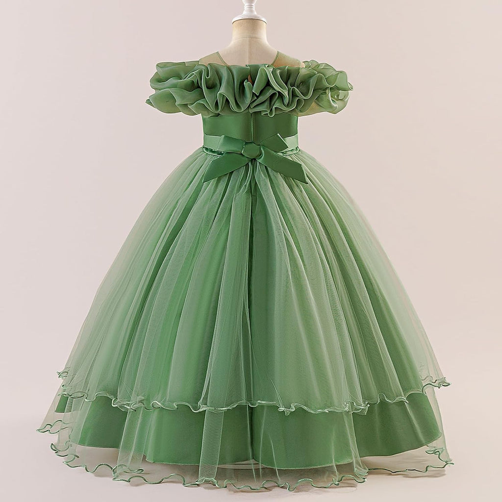 Flower Girl Dress Birthday Party Princess Dress Tulle Pageant Gown
