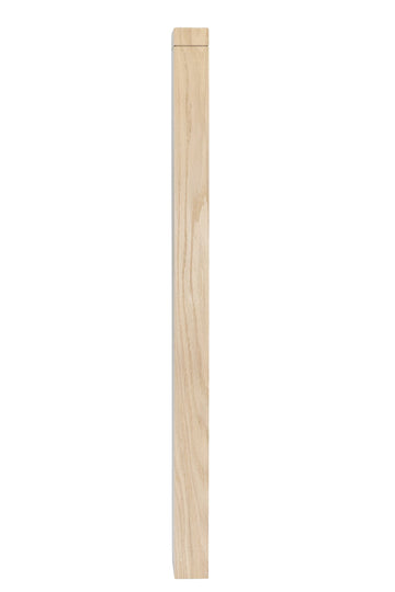 350N - Notched Newel - 3 1/2" x 48" - Clean Routed Design (Red Oak)