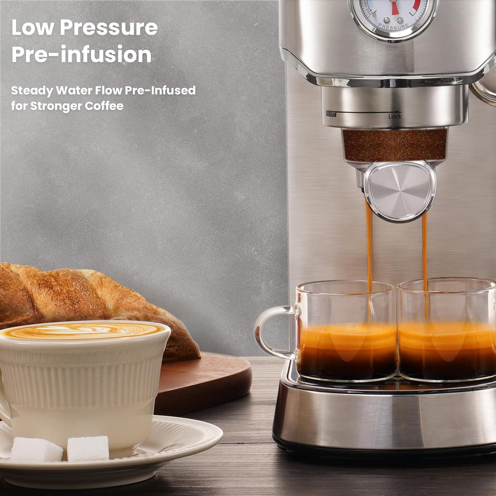 20 Bar Compact Commercial Espresso Machine ,Latte Coffee Maker