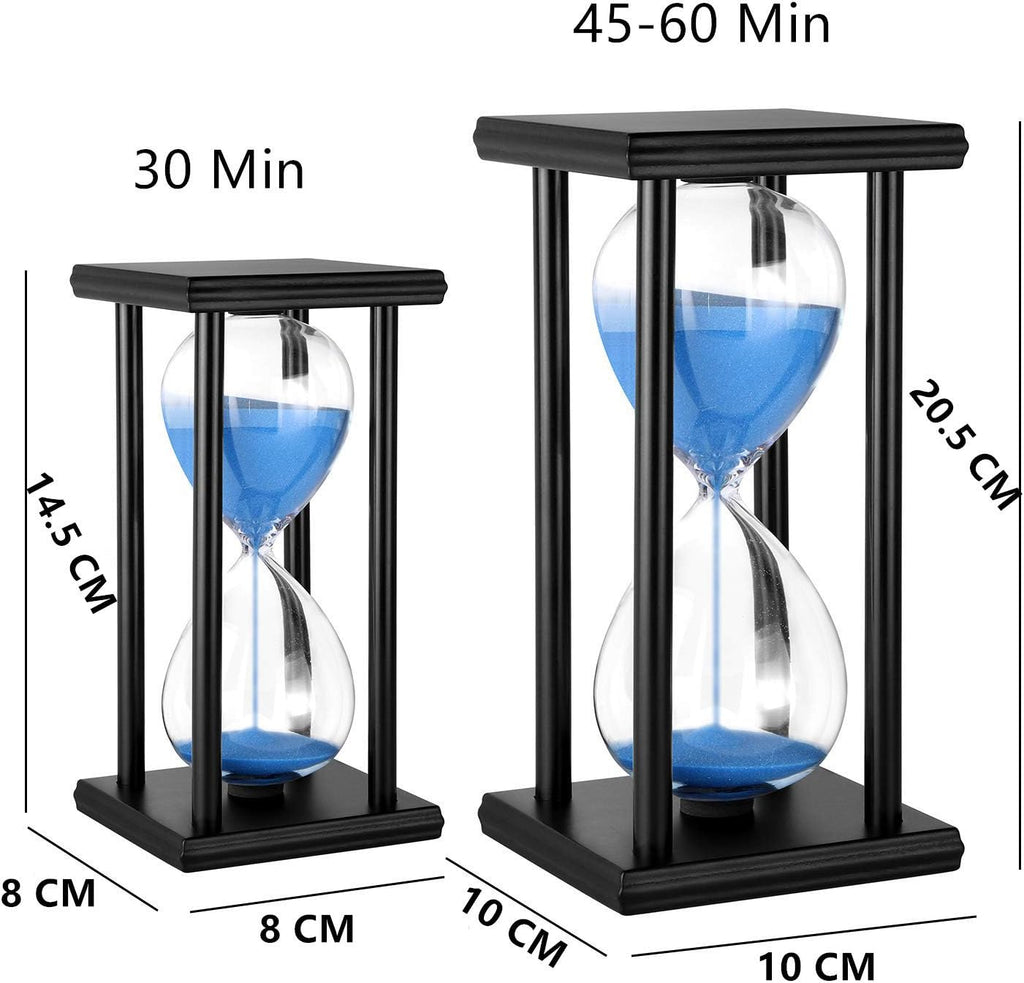 Sandglass 60 Minutes Timer Hourglass 1 Hour for Ornament Decoration Xmas New Year Birthday Tea Coffee Table Book