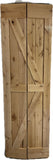 25.5 x 84 High Gloss Finished Rustic Alder Solid Wood Bifold Barn Door Assembled bi-fold barn Door R