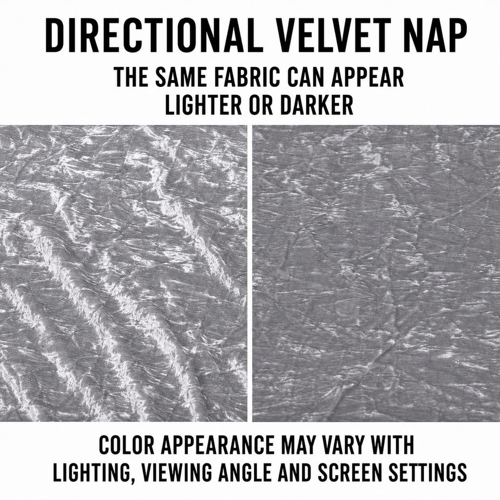 Silver - Luxurious Crushed Velvet by - 55/56" Wide, Sold by the Yard, Premium Fabric